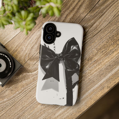 Phone Case — Black Bow Graphic Protective Cover
