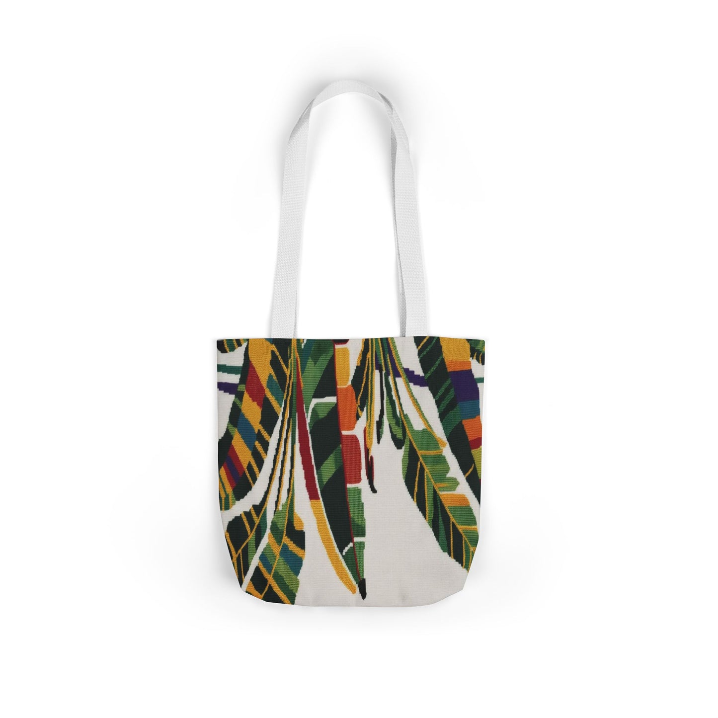 Tote Bag — Colorful Tribal Feather Canvas Tote