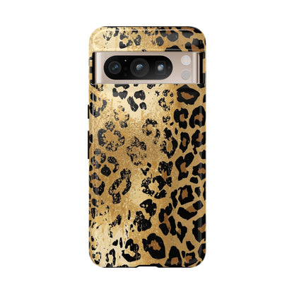 Leopard Print Tough Phone Case — Durable Protective iPhone Cover