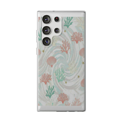 Pastel Seashell Phone Case — Coral Reef Wave iPhone Cover