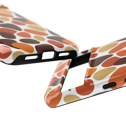 Phone Case — Retro Pebble Pattern in Warm Autumn Colors