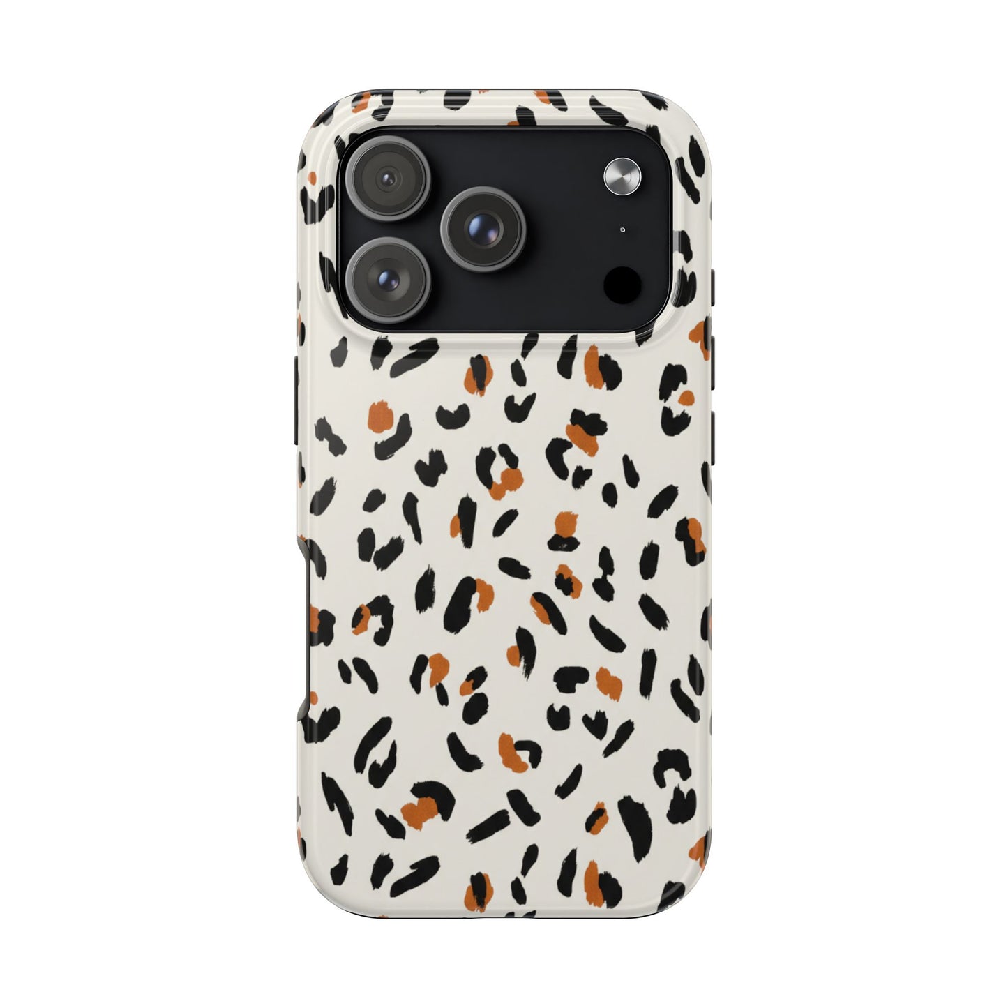 Leopard Print Tough Phone Case — Stylish Protective iPhone Cover