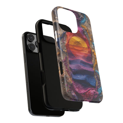 Phone Case — Colorful Sand Art Sunset Tough Protective Case