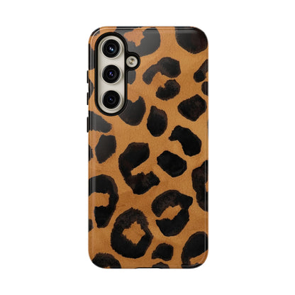 Leopard Print Tough Phone Case — Protective Animal Print iPhone Case