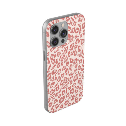 Pink Leopard Print Phone Case – Slim Flexible Protective Cover