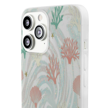 Pastel Seashell Phone Case — Coral Reef Wave iPhone Cover