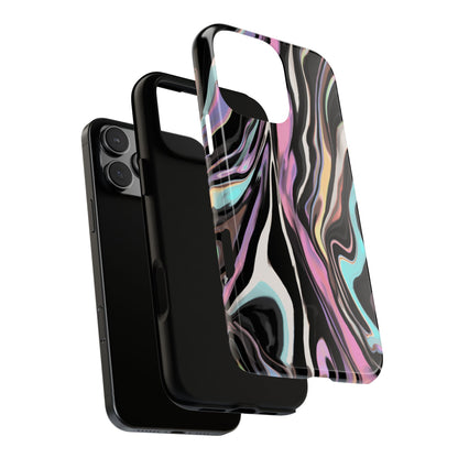 Abstract Marble Tough Phone Case — Pastel Swirl Protective Cover