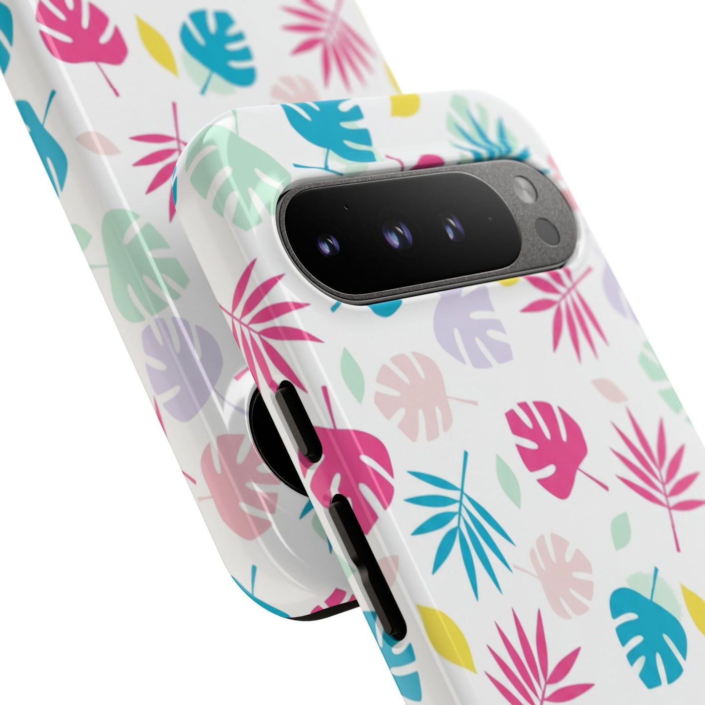 Tropical Leaf Phone Case — Colorful Pastel Monstera & Palm iPhone Case
