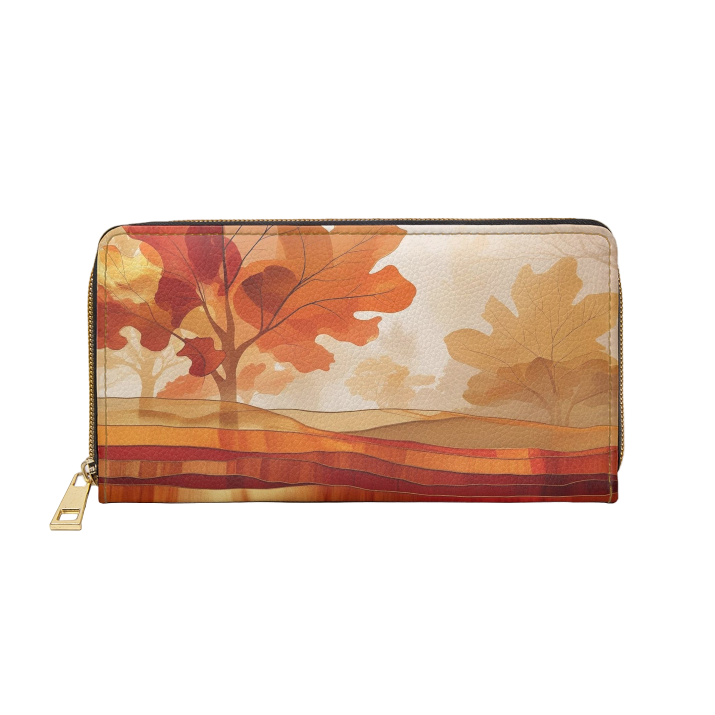 Women's Maple Mirage Wallet – Abstract Autumn Vegan Wallet