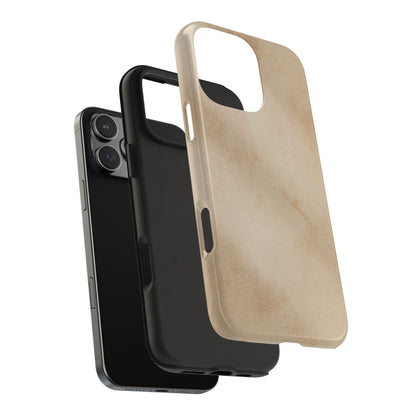 Tough Phone Case — Vintage Beige Marble Protective Phone Cover