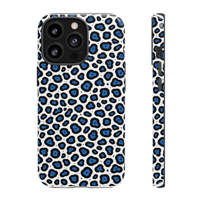 Blue Leopard Print Phone Case – Tough Protective Cover