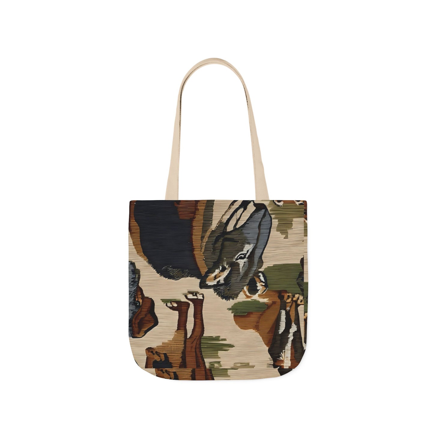 Canvas Tote — Farm Animal Rustic Tote Bag