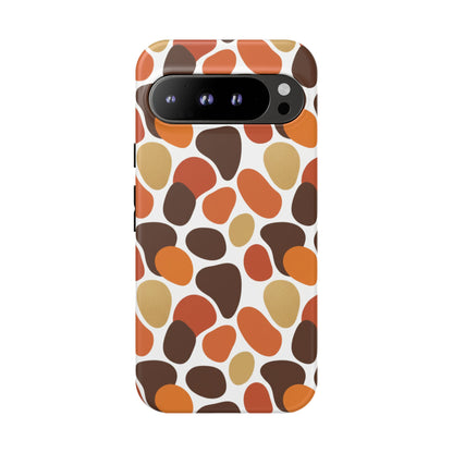 Phone Case — Retro Pebble Pattern in Warm Autumn Colors