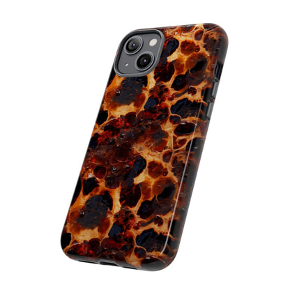 Tortoiseshell Phone Case — Protective iPhone Cover with Classic Amber Pattern