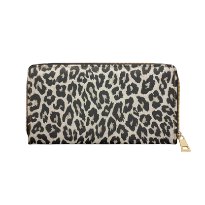 Zipper Wallet - Women's Leopard Everyday Wallet