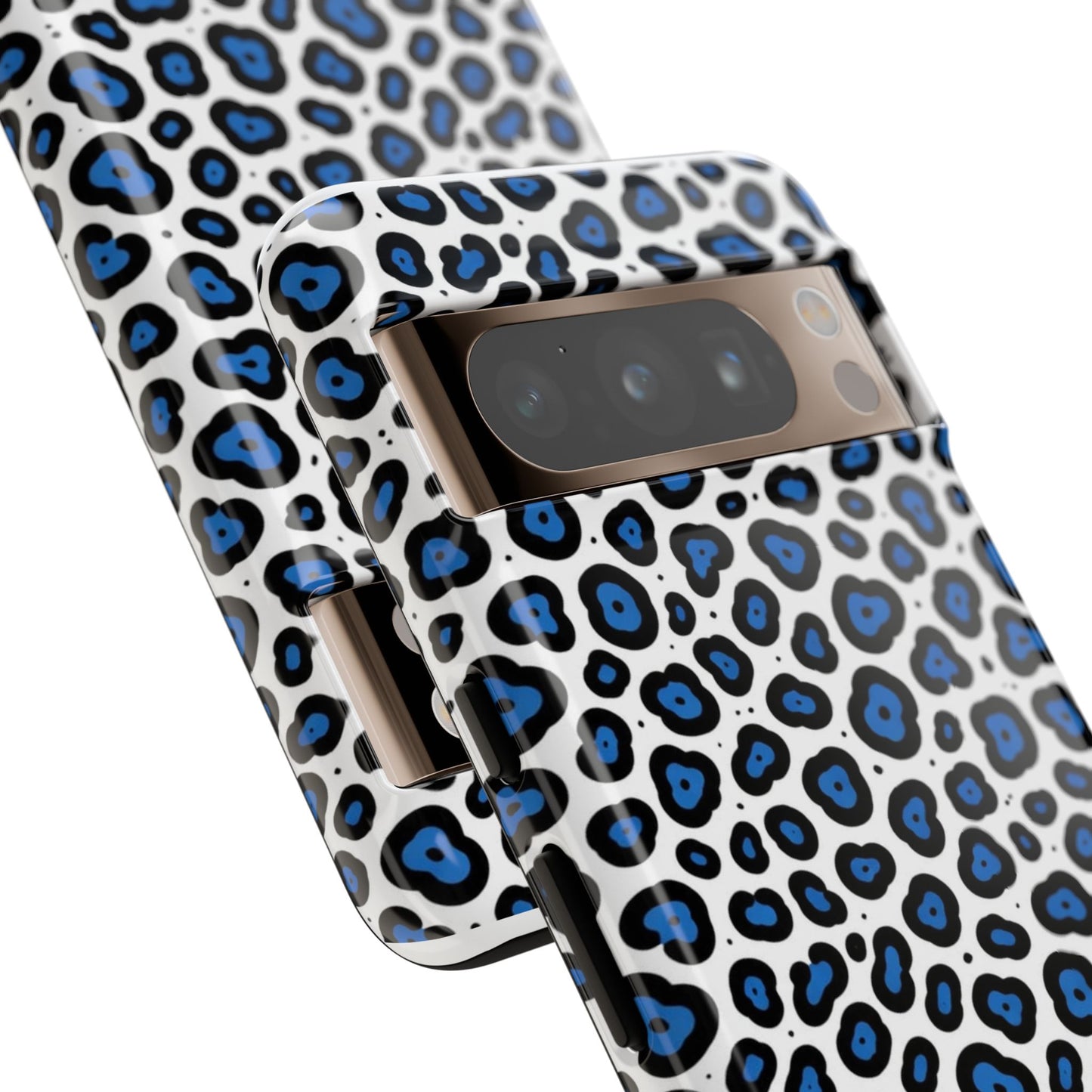 Blue Leopard Print Phone Case – Tough Protective Cover