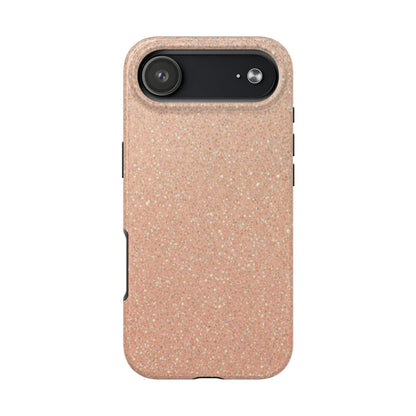 Glitter Rose Gold Tough Phone Case — Sparkling Protective iPhone Cover