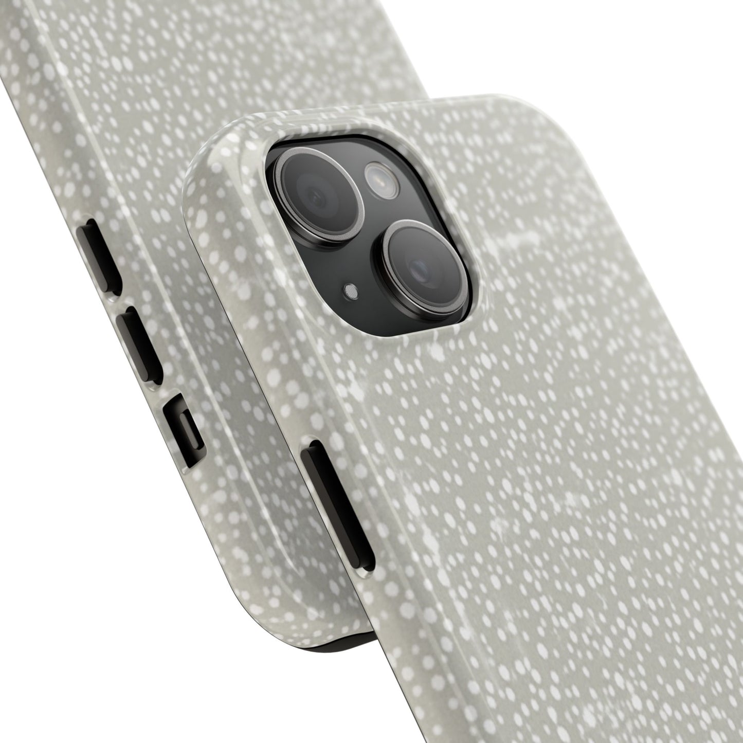 Speckled Gray Tough Phone Case — Protective Shockproof iPhone Cover