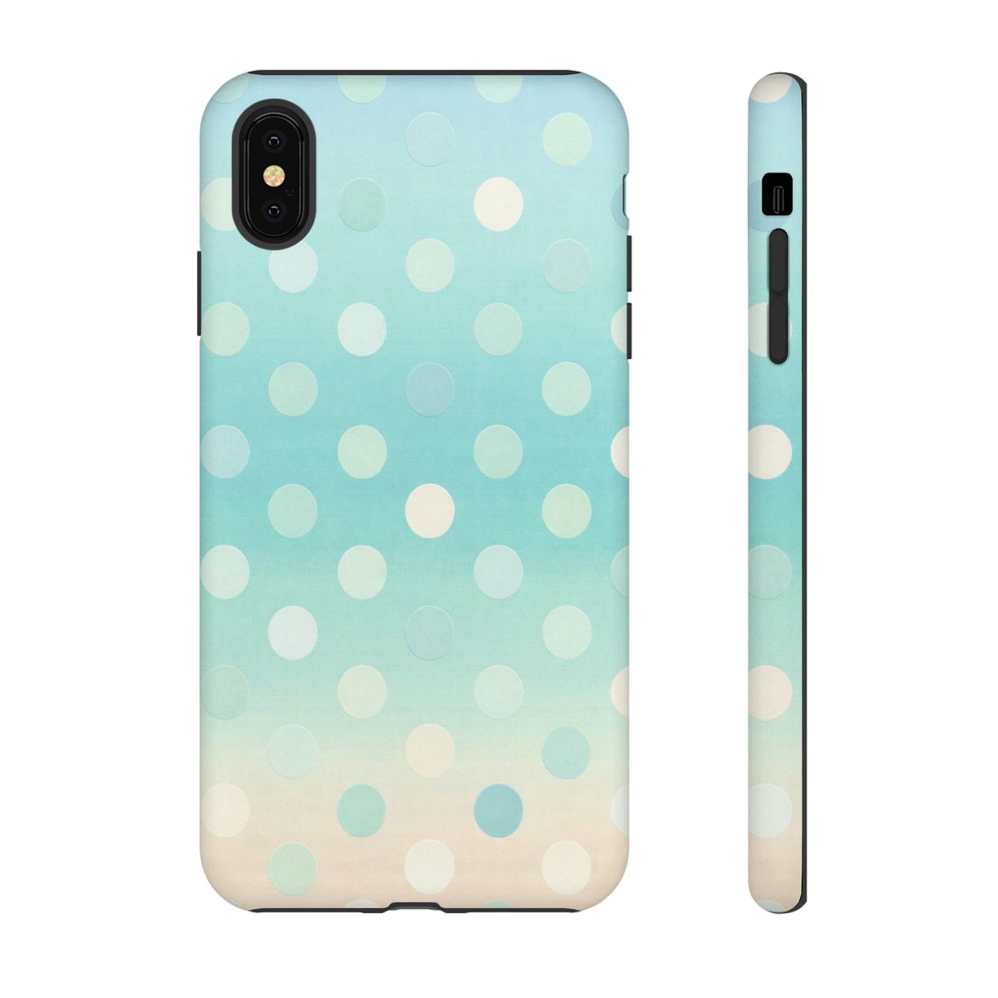Abstract Palm Tough Phone Case — Minimal Coastal Blue Protective Cover