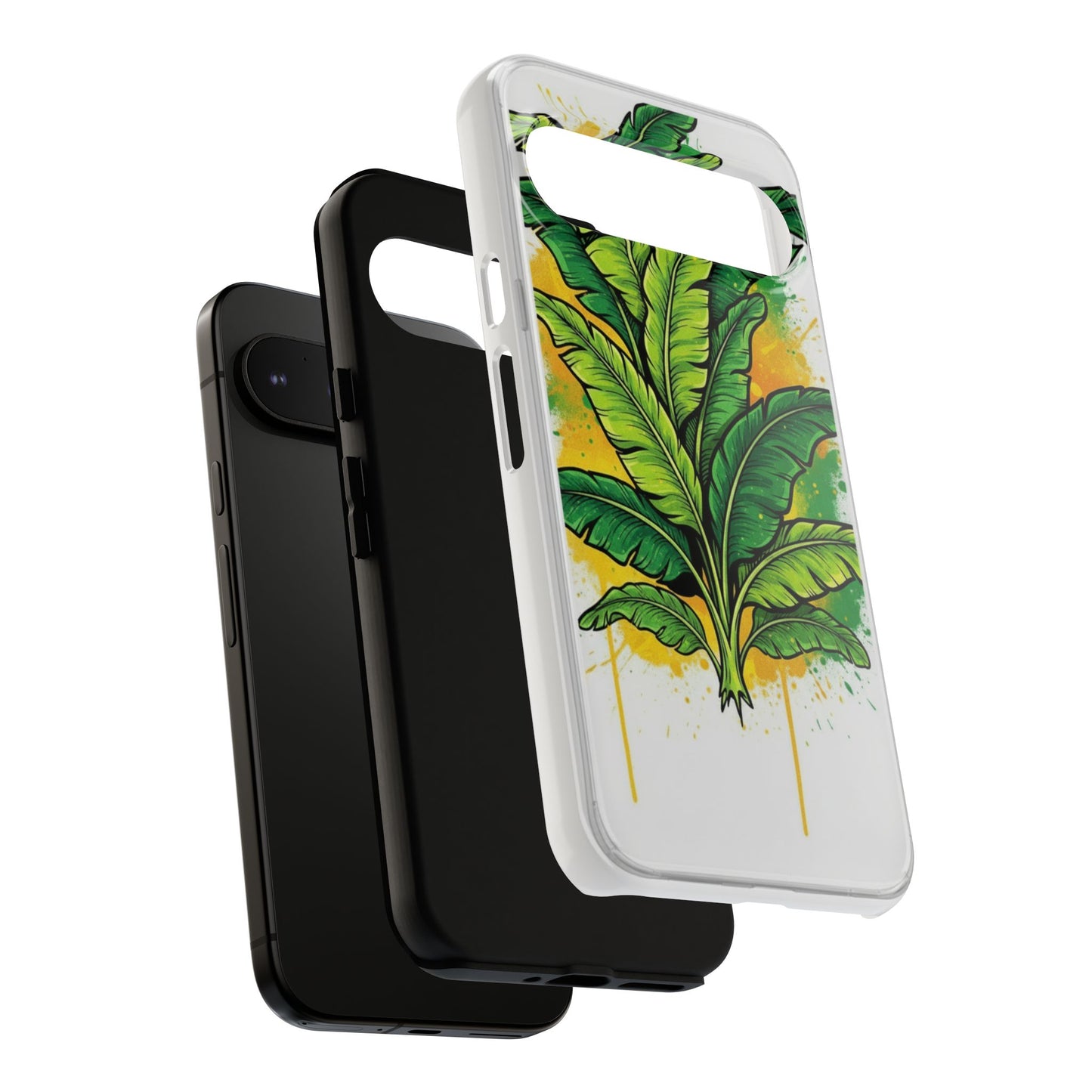Tropical Banana Leaf Phone Case — Vibrant Green Plant Protector
