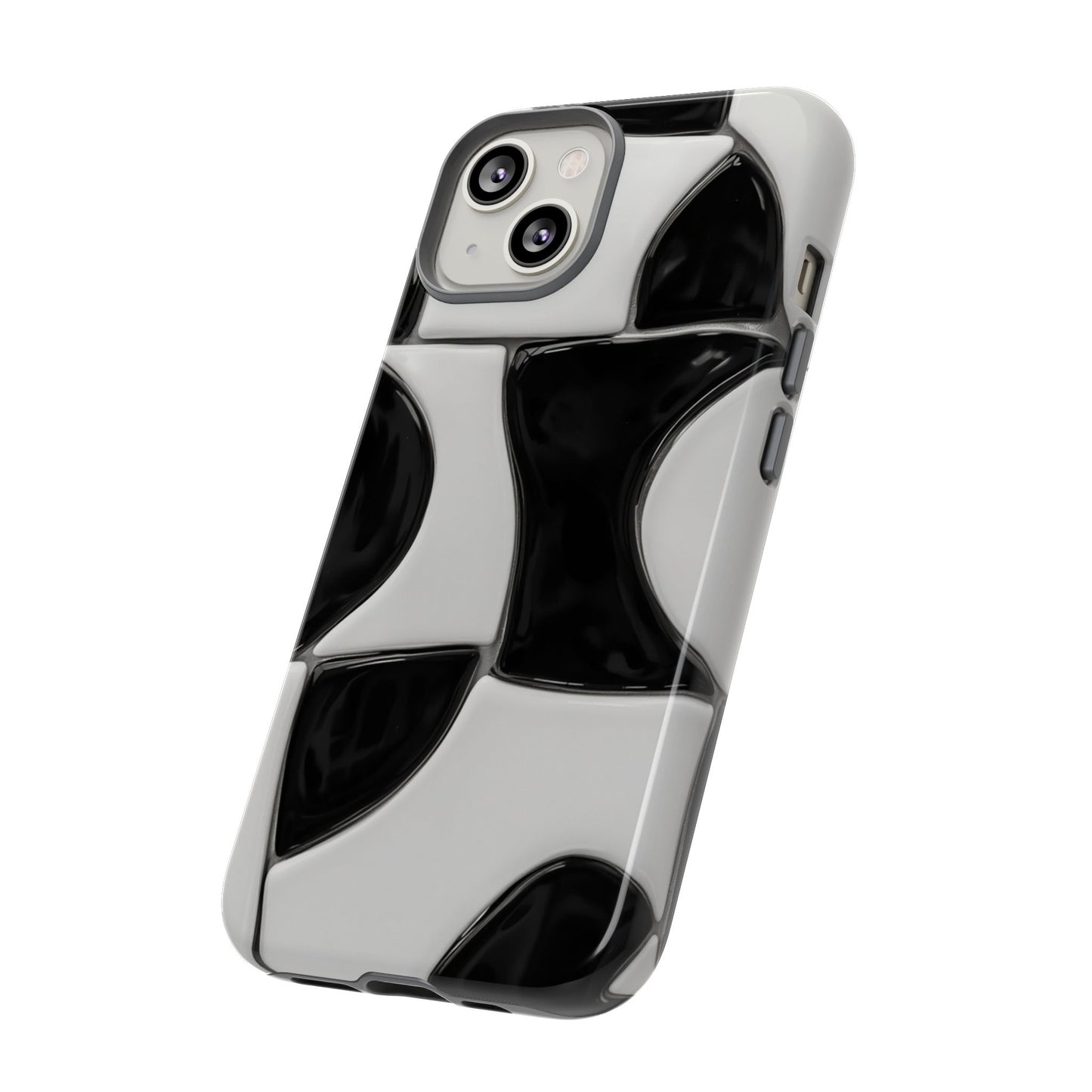Black & White Abstract Pattern Tough Phone Case