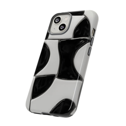 Black & White Abstract Pattern Tough Phone Case