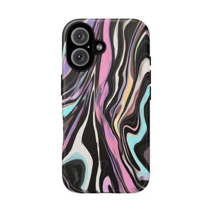 Abstract Marble Tough Phone Case — Pastel Swirl Protective Cover