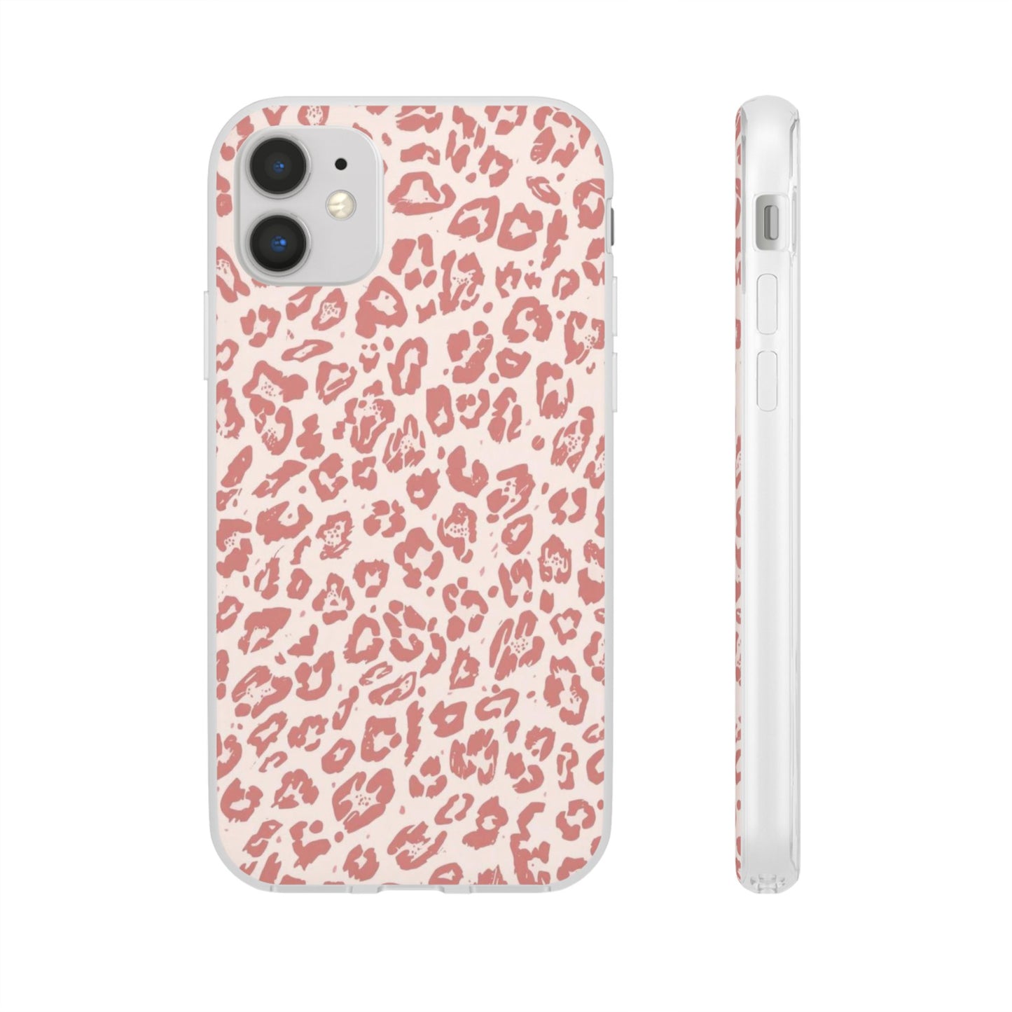 Pink Leopard Print Phone Case – Slim Flexible Protective Cover