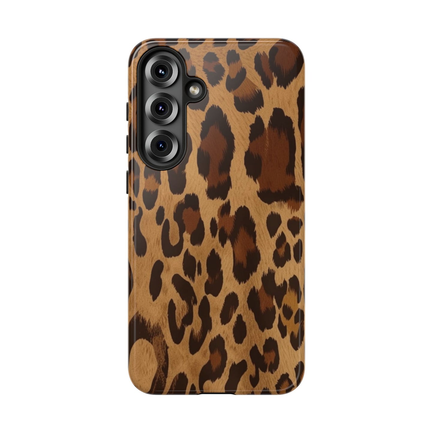 Leopard Print Tough Phone Case — Durable Animal Print Protective Cover