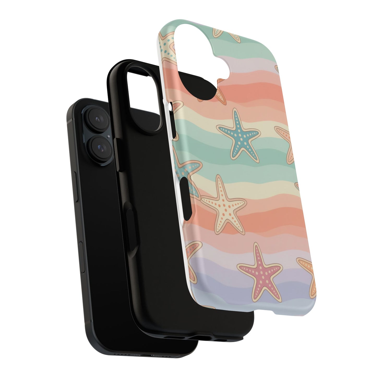 Starfish Wave Tough Phone Case — Pastel Beach Protective Cover