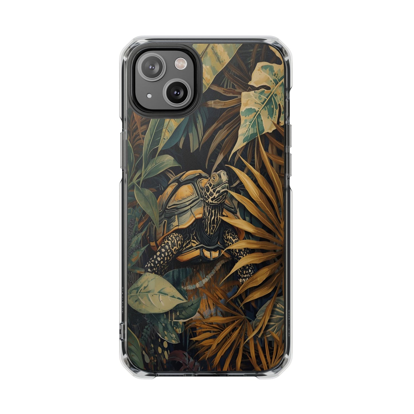 Turtle Jungle Magnetic Clear Phone Case