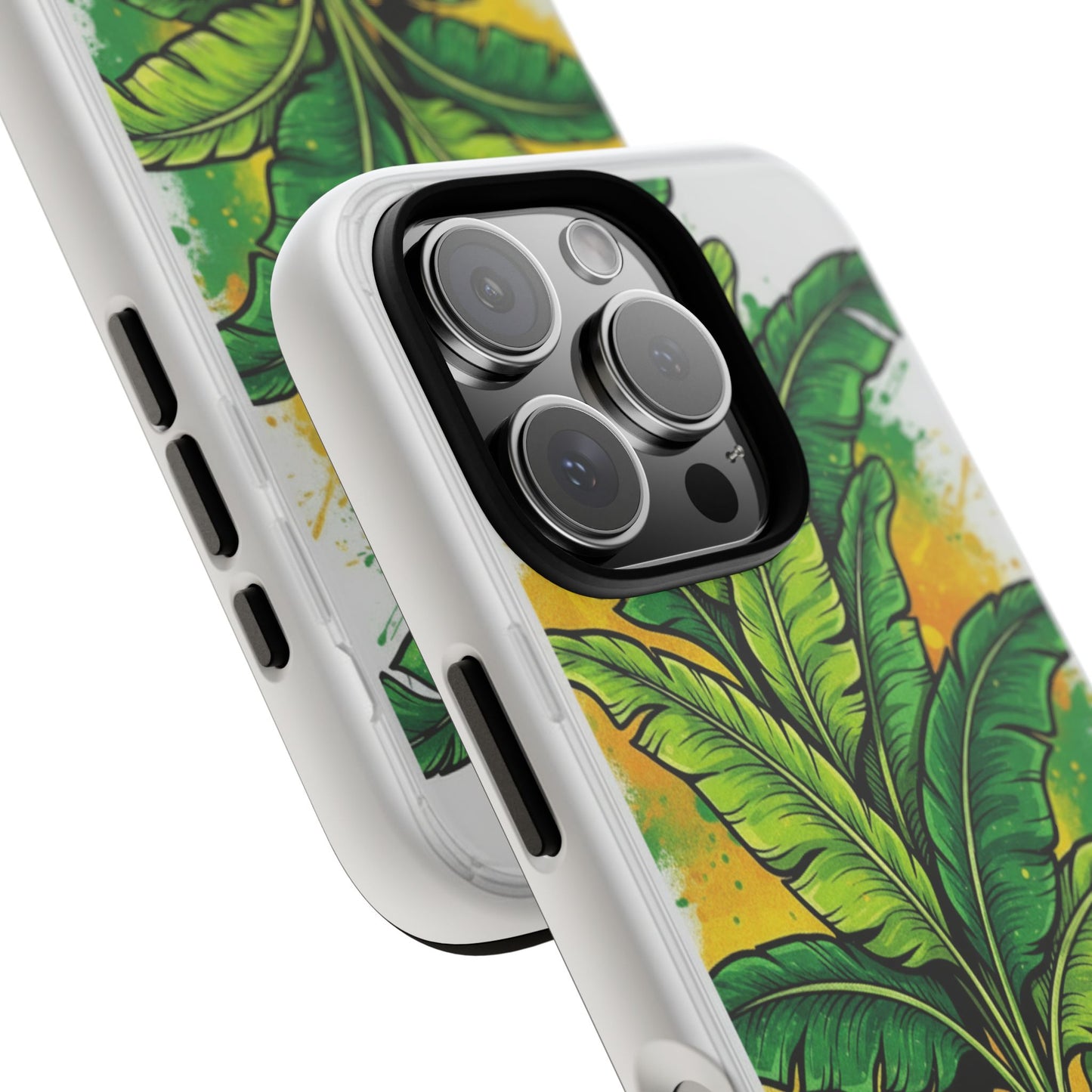 Tropical Banana Leaf Phone Case — Vibrant Green Plant Protector