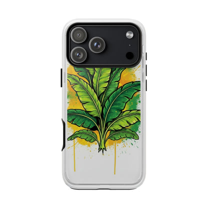 Tropical Banana Leaf Phone Case — Vibrant Green Plant Protector