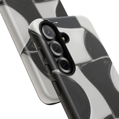 Black & White Abstract Pattern Tough Phone Case