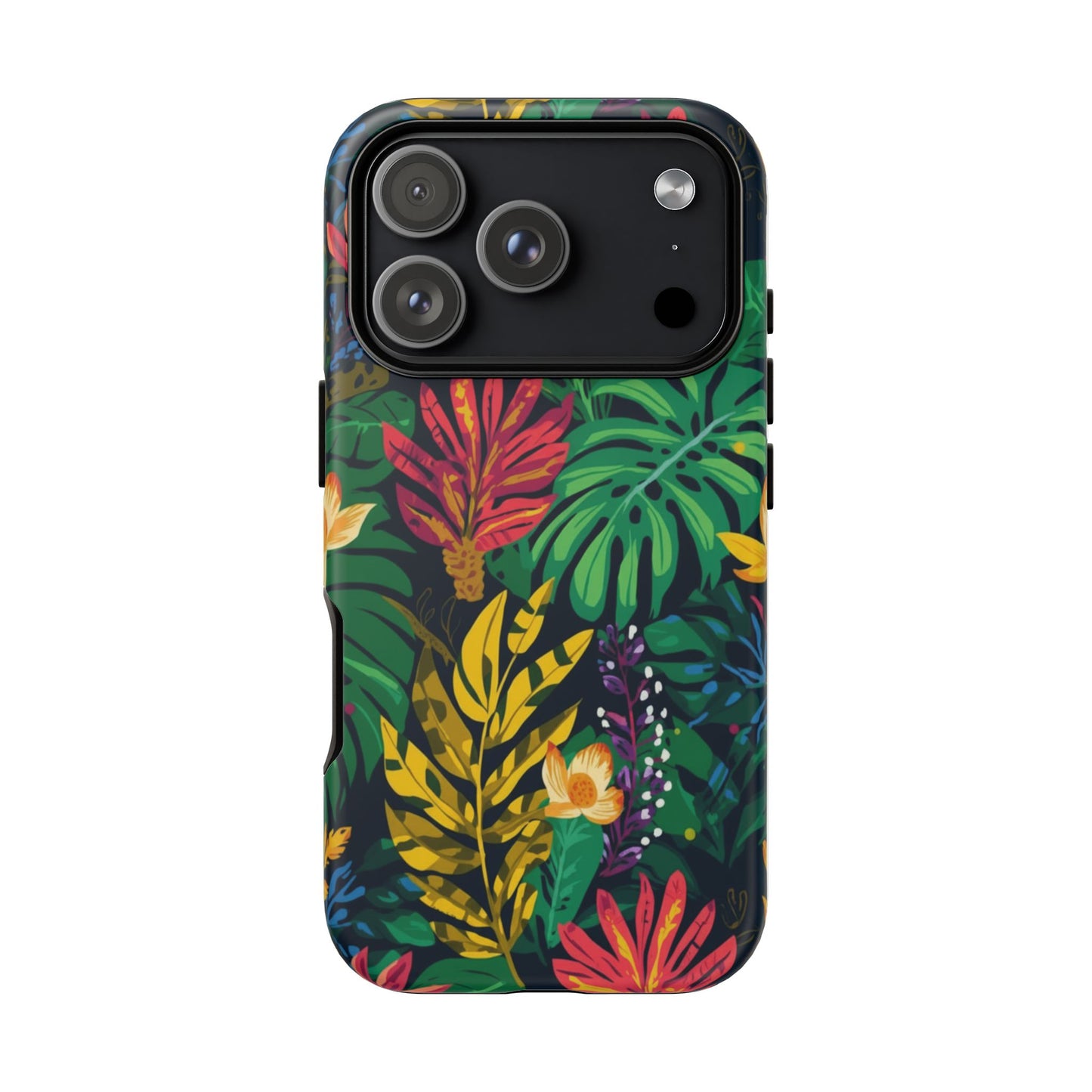Tropical Floral Phone Case — Vibrant Jungle Leaf Protective Cover