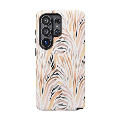 Tough Case — Neutral Watercolor Tiger Stripe Phone Case
