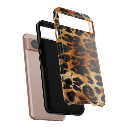 Leopard Print Tough Phone Case – Rugged Protective iPhone Cover