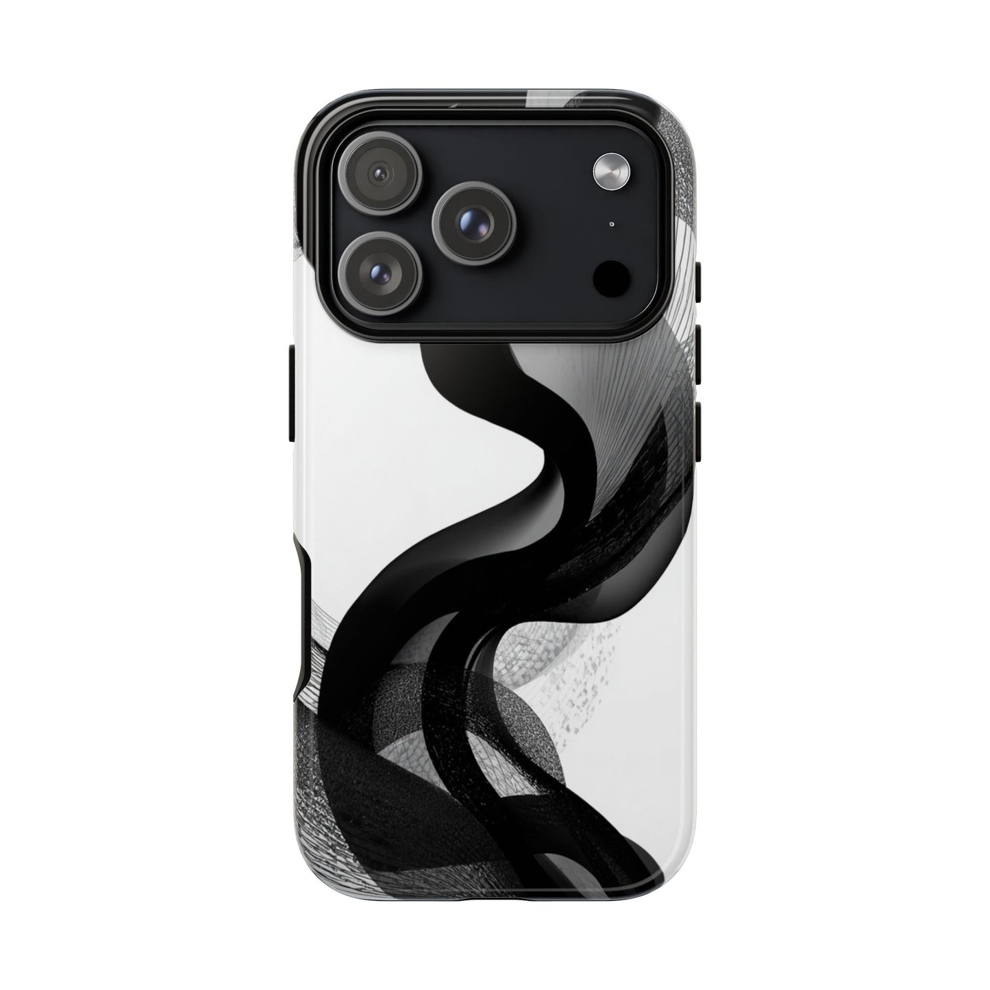 Phone Case — Monochrome Abstract Protective Cover