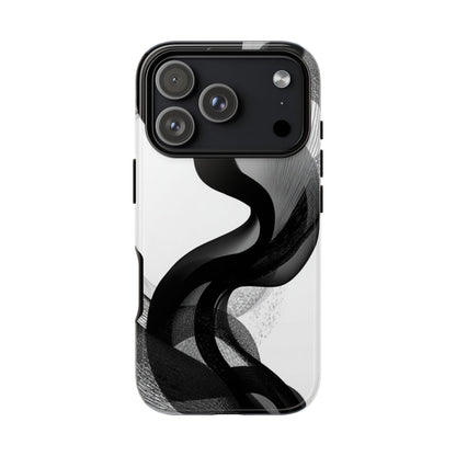 Phone Case — Monochrome Abstract Protective Cover