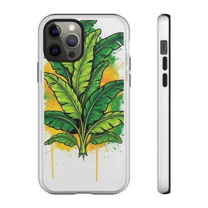 Tropical Banana Leaf Phone Case — Vibrant Green Plant Protector