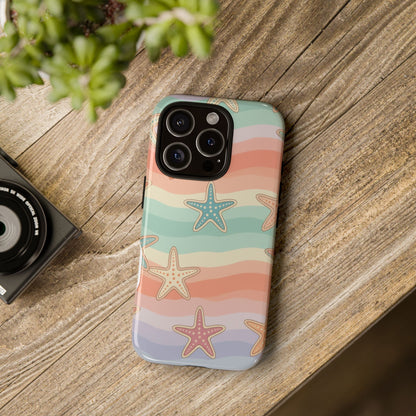 Starfish Wave Tough Phone Case — Pastel Beach Protective Cover