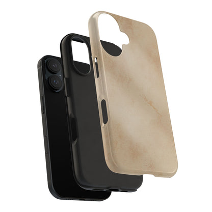 Tough Phone Case — Vintage Beige Marble Protective Phone Cover