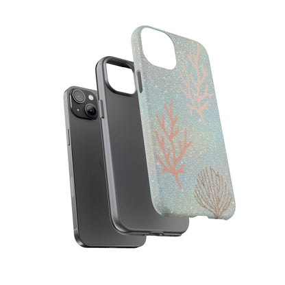 Seafoam Sparkle Phone Case – Coral & Seashell Tough Case