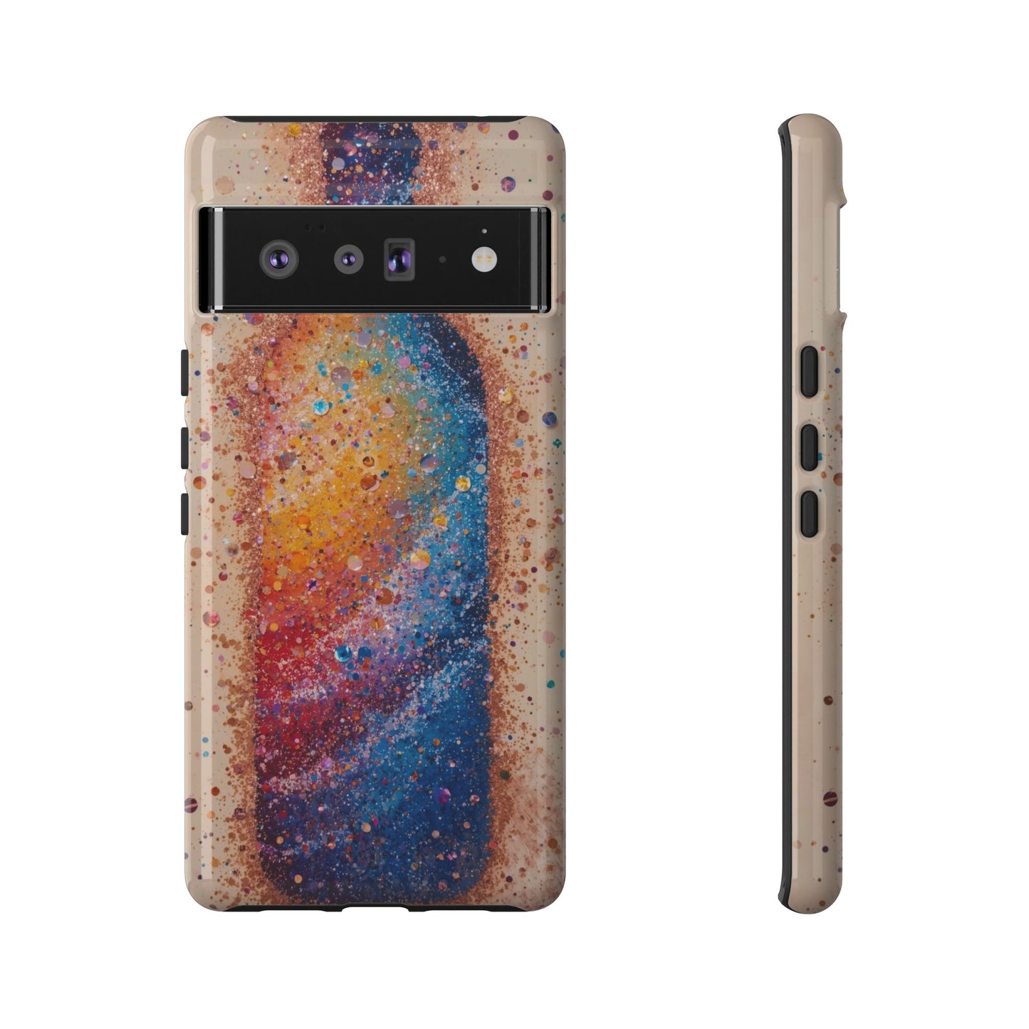 Galaxy Bottle Tough Phone Case — Colorful Nebula Splash iPhone Cover