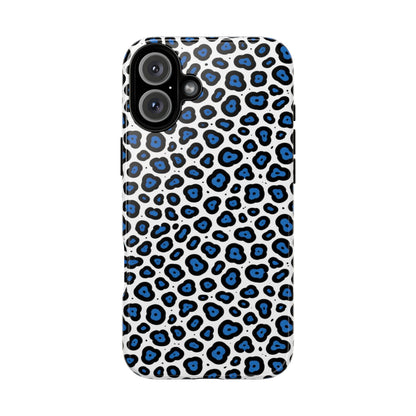 Blue Leopard Print Phone Case – Tough Protective Cover
