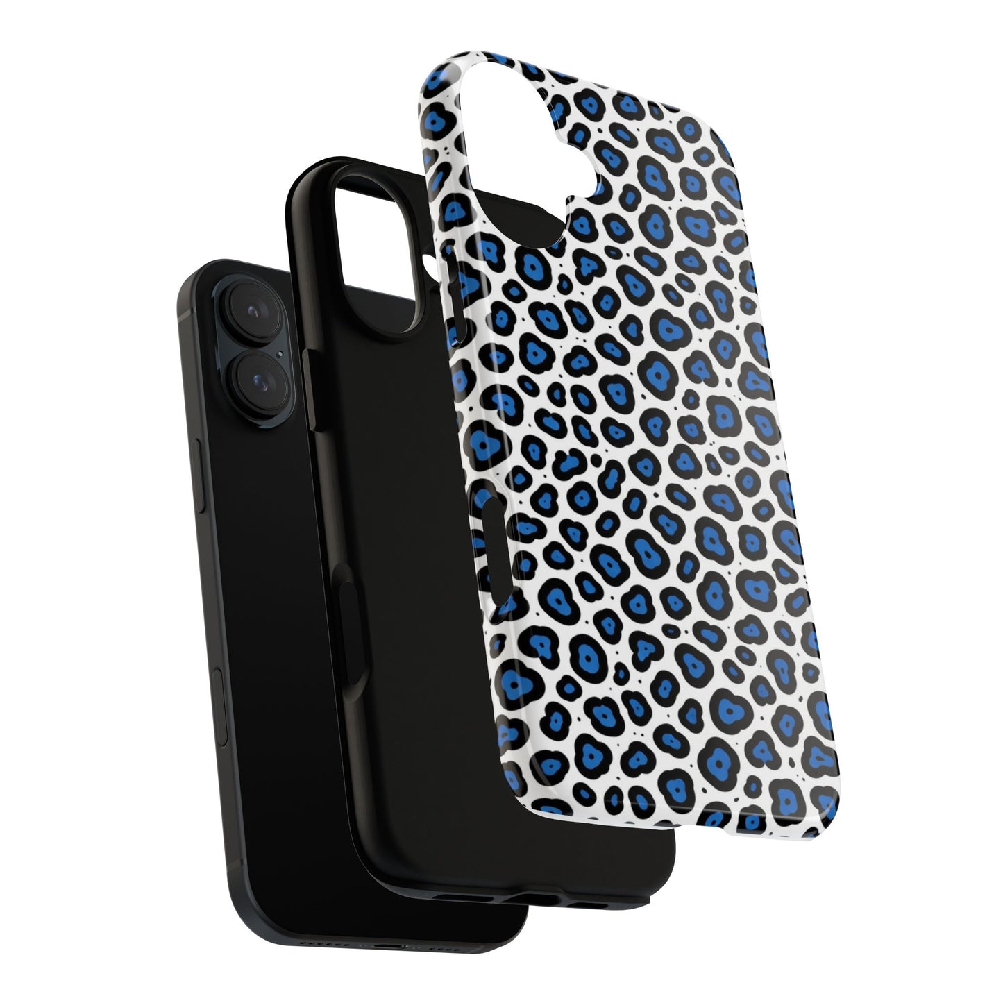 Blue Leopard Print Phone Case – Tough Protective Cover