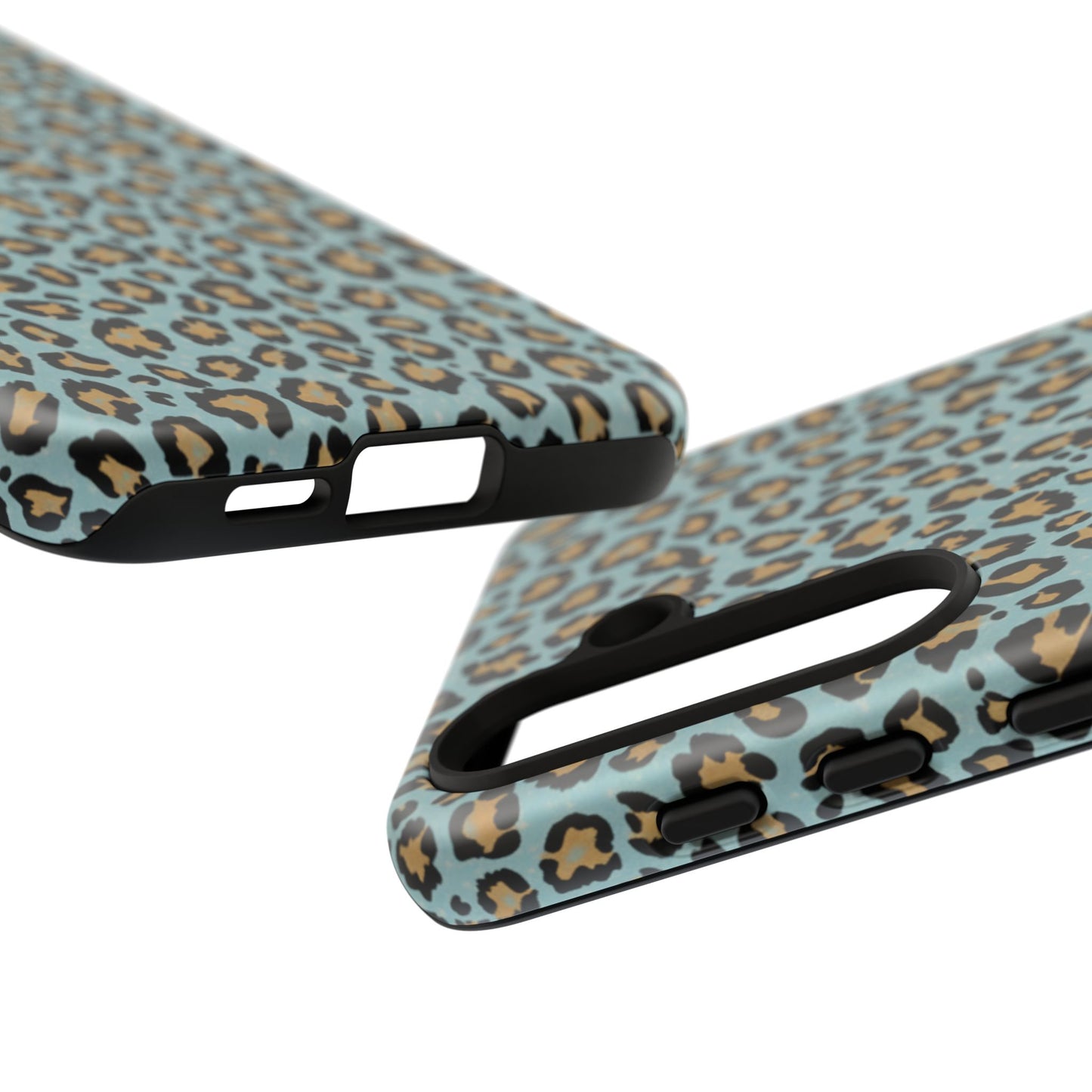 Leopard Print Tough Phone Case - Blue Cheetah Protective Cover