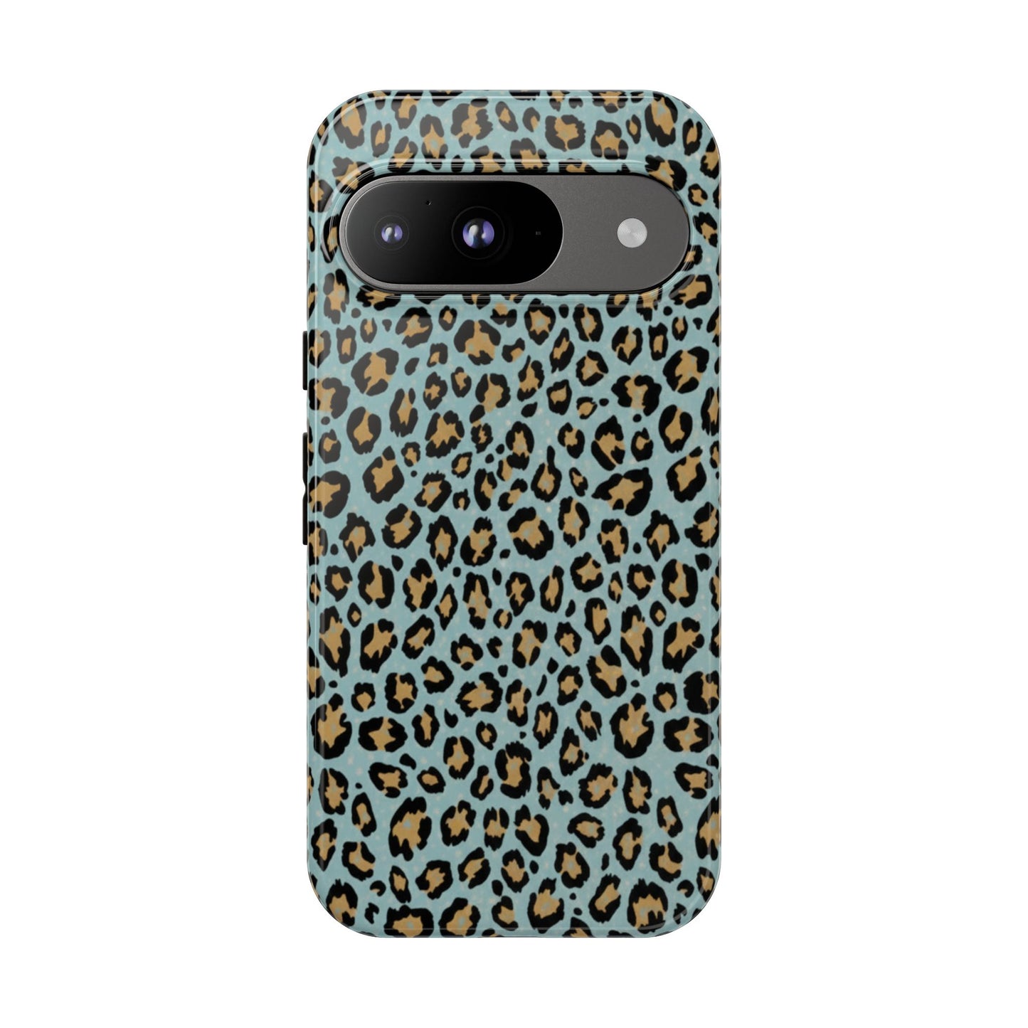 Leopard Print Tough Phone Case - Blue Cheetah Protective Cover