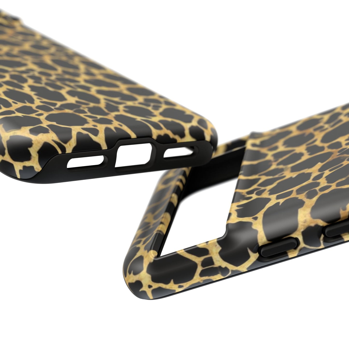 Giraffe Print Tough Phone Case — Durable Leopard-Style Protective Cover
