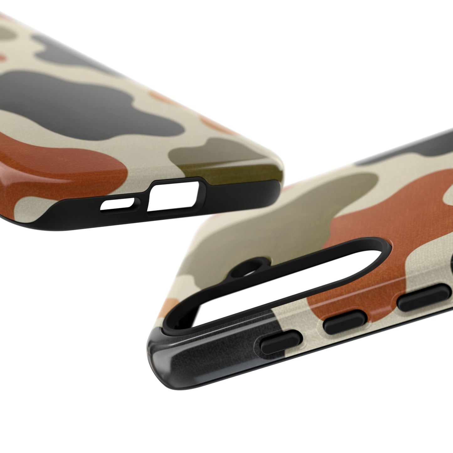 Retro Abstract Camouflage Phone Case — Earth Tone Tough Case